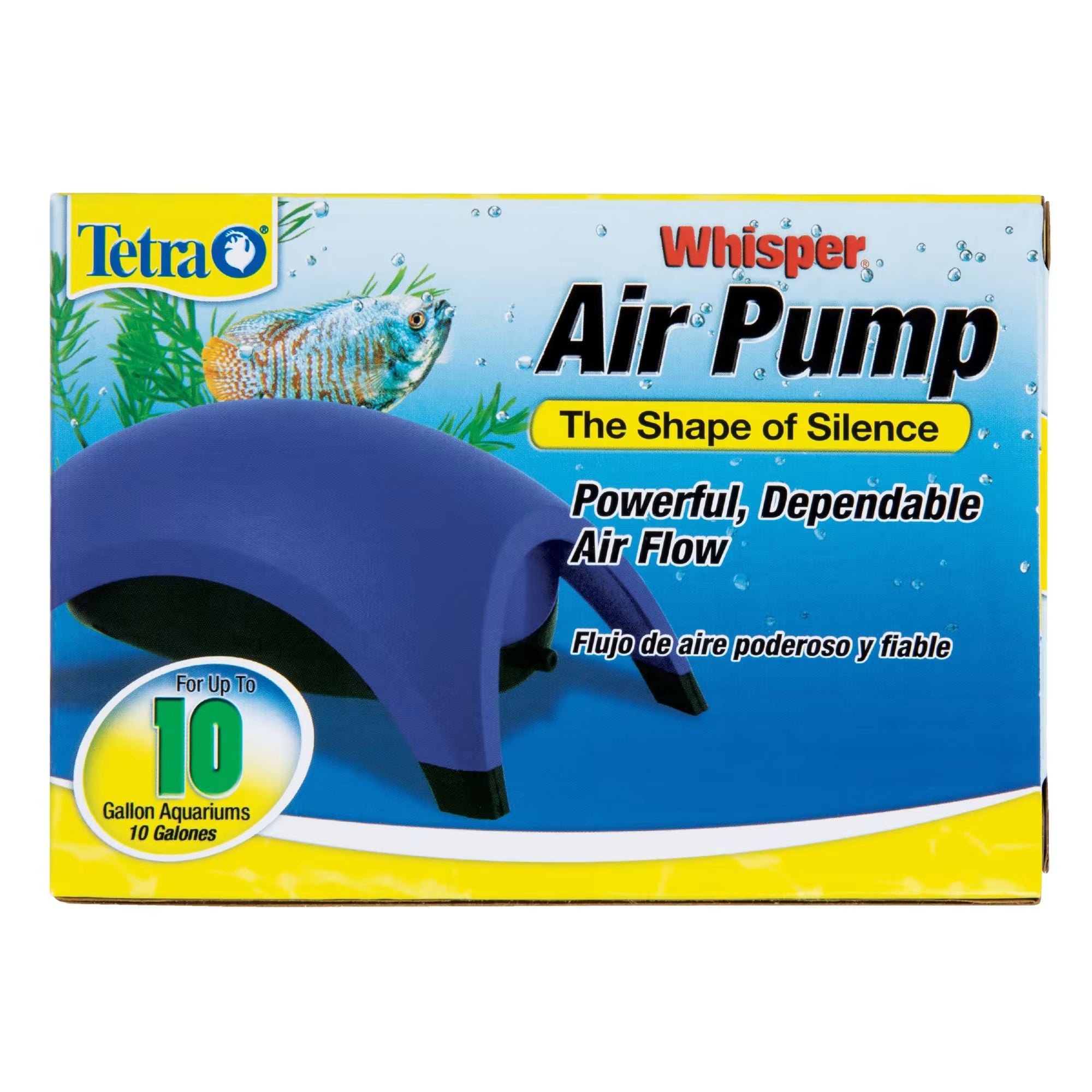 Tetra Whisper Air Pump for Aquariums Up to 10 Gallons Non-UL